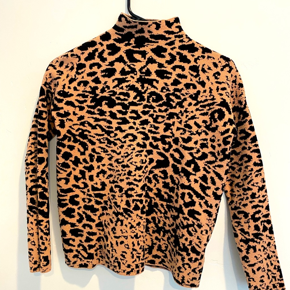 Woman’s long sleeve cheetah print